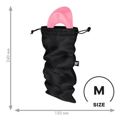 Мішечок для зберігання іграшок Satisfyer Treasure Bag M Black Мішечок для зберігання іграшок Satisfyer Treasure Bag M Black