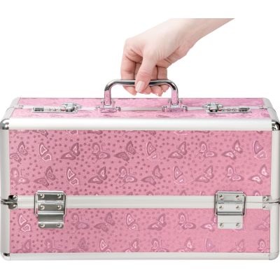 Кейс для зберігання секс-іграшок BMS Factory - Large Lokable Vibrator Case Pink Кейс для зберігання секс-іграшок BMS Factory - Large Lokable Vibrator Case Pink