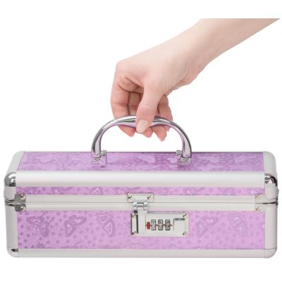 Кейс для зберігання секс-іграшок BMS Factory - The Toy Chest Lokable Vibrator Case Purple з кодовим Кейс для зберігання секс-іграшок BMS Factory - The Toy Chest Lokable Vibrator Case Purple з кодовим