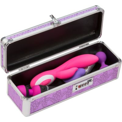 Кейс для зберігання секс-іграшок BMS Factory - The Toy Chest Lokable Vibrator Case Purple з кодовим Кейс для зберігання секс-іграшок BMS Factory - The Toy Chest Lokable Vibrator Case Purple з кодовим