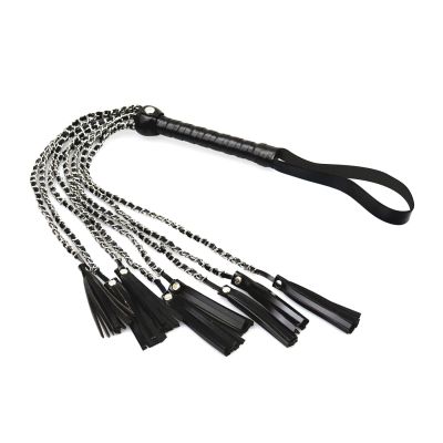 Ажурний батіг з екошкіри Art of Sex — Brianna, колір чорний