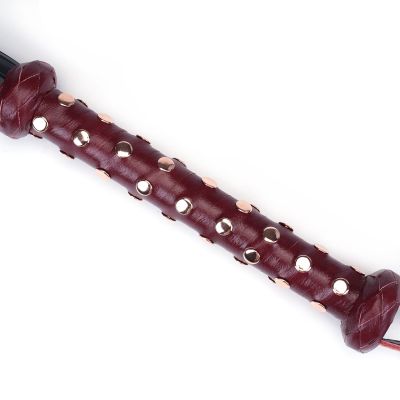 Флогер Liebe Seele Wine Red Studded Flogger Флогер Liebe Seele Wine Red Studded Flogger