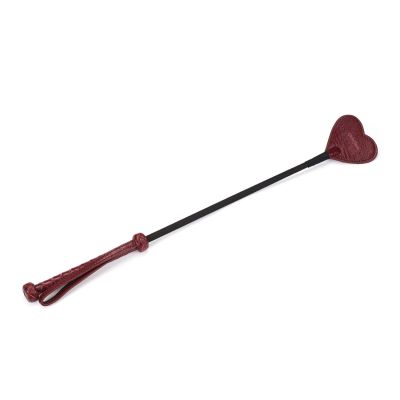 Ляскалка Liebe Seele Wine Red Riding Crop with Heart-Shape Tip Ляскалка Liebe Seele Wine Red Riding Crop with Heart-Shape Tip