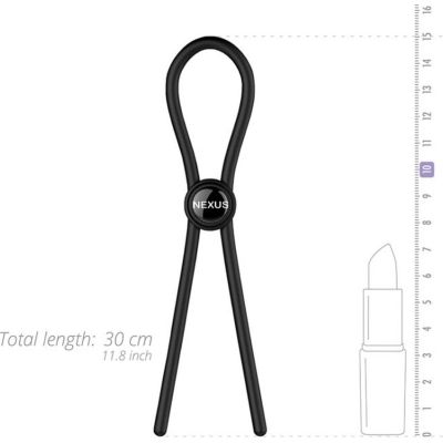 Ерекційне кільце Nexus FORGE Single Adjustable Lasso - Black Ерекційне кільце Nexus FORGE Single Adjustable Lasso - Black
