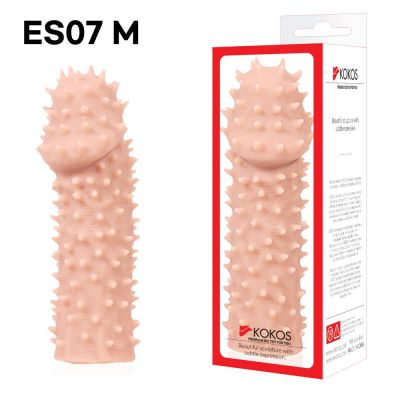 Насадка на член Kokos Extreme Sleeve ES.07 розмір M, потовщувальна, стимуляція зони G