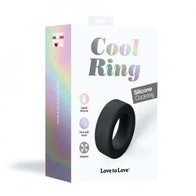 Ерекційне кільце широке Love To Love COOL RING - BLACK ONYX Ерекційне кільце широке Love To Love COOL RING - BLACK ONYX