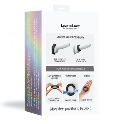 Ерекційне кільце широке Love To Love COOL RING - BLACK ONYX Ерекційне кільце широке Love To Love COOL RING - BLACK ONYX
