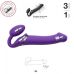 Безремінний страпон з вібрацією Strap-On-Me Vibrating Violet XL, діам. 4,5см, пульт ДК, регульований Безремінний страпон з вібрацією Strap-On-Me Vibrating Violet XL, діам. 4,5см, пульт ДК, регульований