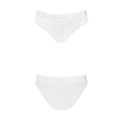 Трусики з широкою гумкою і мереживом Passion PS001 PANTIES white, size L Трусики з широкою гумкою і мереживом Passion PS001 PANTIES white, size L