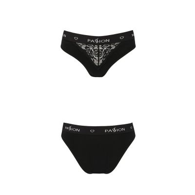 Трусики з широкою гумкою і мереживом Passion PS001 PANTIES black, size XL Трусики з широкою гумкою і мереживом Passion PS001 PANTIES black, size XL