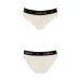 Трусики з широкою гумкою і мереживом Passion PS001 PANTIES ecru, size L
