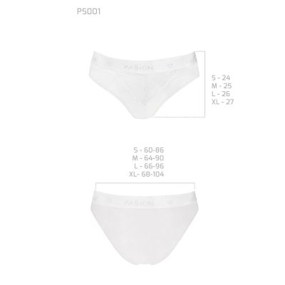 Трусики з широкою гумкою і мереживом Passion PS001 PANTIES white, size S Трусики з широкою гумкою і мереживом Passion PS001 PANTIES white, size S