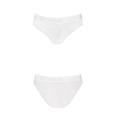 Трусики з широкою гумкою і мереживом Passion PS001 PANTIES white, size S Трусики з широкою гумкою і мереживом Passion PS001 PANTIES white, size S