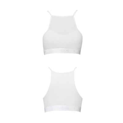Спортивний топ з прозорою вставкою Passion PS006 TOP white, size L Спортивний топ з прозорою вставкою Passion PS006 TOP white, size L