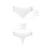 Трусики-бразиліана з бавовни Passion PS005 PANTIES white, size M