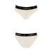 Трусики з широкою гумкою і мереживом Passion PS001 PANTIES ecru, size S