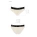 Трусики з широкою гумкою і мереживом Passion PS001 PANTIES ecru, size S