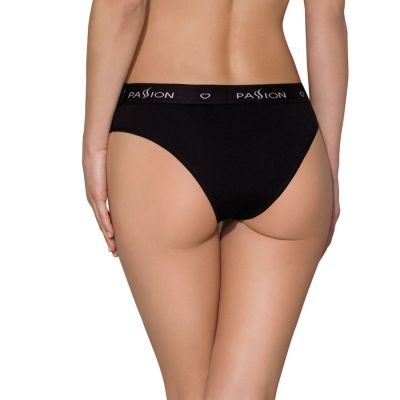 Трусики-сліпи з бавовни та еластаном Passion PS004 PANTIES L, black Трусики-сліпи з бавовни та еластаном Passion PS004 PANTIES L, black