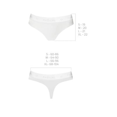 Трусики-бразиліана з бавовни Passion PS005 PANTIES white, size S