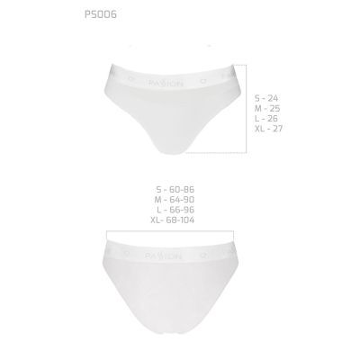 Трусики з прозорою вставкою Passion PS006 PANTIES white, size S Трусики з прозорою вставкою Passion PS006 PANTIES white, size S