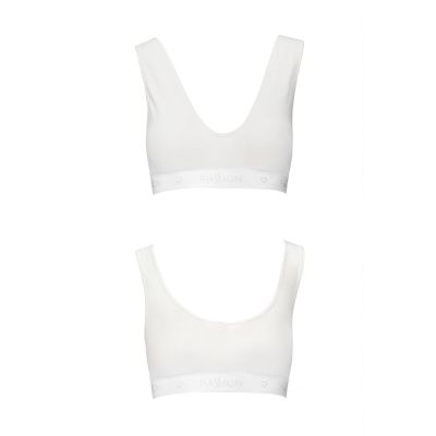 Спортивний топ з еластичної бавовни Passion PS005 TOP white, size M Спортивний топ з еластичної бавовни Passion PS005 TOP white, size M