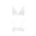 Еластичний топ з мереживом Passion PS001 TOP white, size S