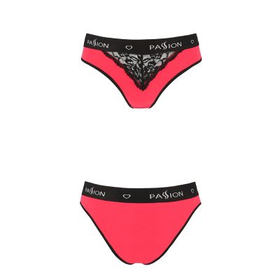 Трусики з широкою гумкою і мереживом Passion PS001 PANTIES red/black, size S Трусики з широкою гумкою і мереживом Passion PS001 PANTIES red/black, size S