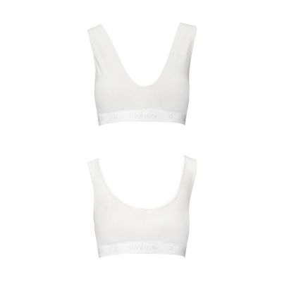 Спортивний топ з еластичної бавовни Passion PS005 TOP white, size S Спортивний топ з еластичної бавовни Passion PS005 TOP white, size S