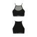 Спортивний топ з прозорою вставкою Passion PS006 TOP black, size M Спортивний топ з прозорою вставкою Passion PS006 TOP black, size M