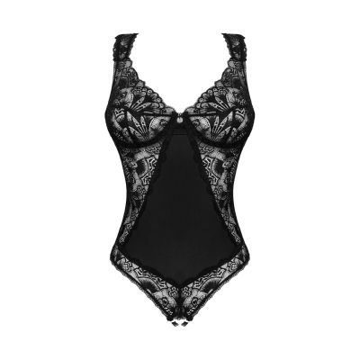Мереживне боді Obsessive Donna Dream crotchless teddy M-L Black, відкритий доступ Мереживне боді Obsessive Donna Dream crotchless teddy M-L Black, відкритий доступ