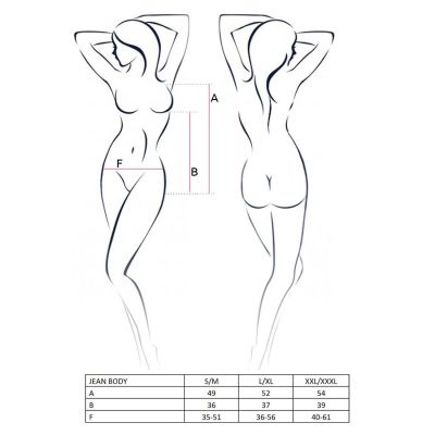 Боді монокіні під латекс JEAN BODY black S/M - Passion Боді монокіні під латекс JEAN BODY black S/M - Passion