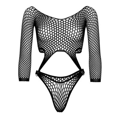Боді Leg Avenue Top bodysuit with thong back Black Боді Leg Avenue Top bodysuit with thong back Black