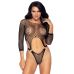 Боді Leg Avenue Top bodysuit with thong back Black