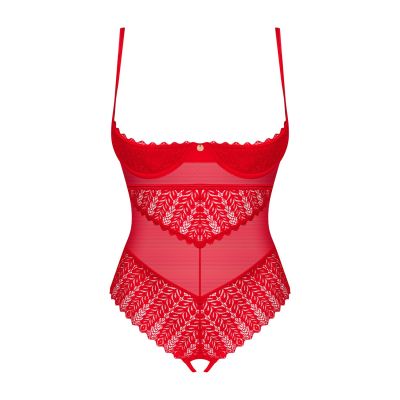 Боді Obsessive Ingridia crotchless teddy XS/S