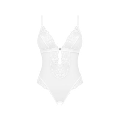 Еротичне напівпрозоре боді Obsessive Heavenlly crotchless teddy XL/2XL, з доступом