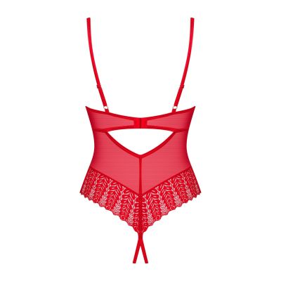 Боді Obsessive Ingridia crotchless teddy XL/2XL