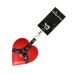 Брелок на карабіні для ключів Art of Heart Angel, Червоний
