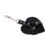 Брелок на карабіні для ключів Art of Chained Heart, Чорний