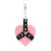Брелок на карабіні для ключів Art of Chained Heart, Рожевий