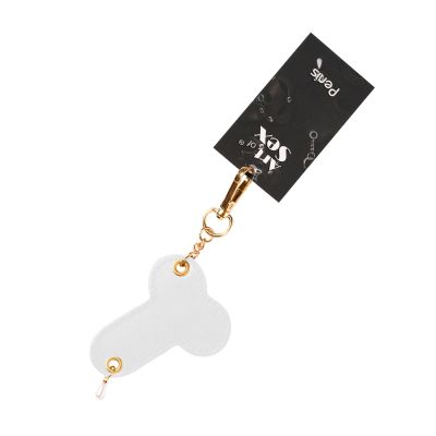 Брелок на карабіні для ключів Art of Fhallus, Білий