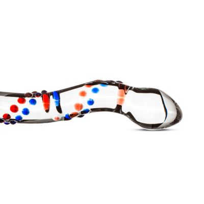 Скляний ділдо з вигинами і малюнком Gildo Glass Dildo No. 3 Скляний ділдо з вигинами і малюнком Gildo Glass Dildo No. 3