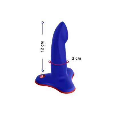 Фалоімітатор Fun Factory LIMBA FLEX S, синій, гнучкий, з ефектом пам’яті, підходить для зони G