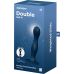 Дилдо Satisfyer Double Ball-R Dark Blue, унісекс, рухомі кульки всередині, на присосці