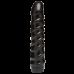 Ділдо Doc Johnson CodeBlack - 8 Inch Raging Vac-U-Lock із стимулюючим рельєфом, діаметр 3,8 см