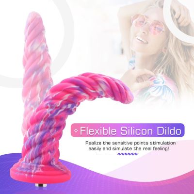 Фантазійний фалоімітатор 10.12″ для секс-машин Hismith Silicone Dildo rose Monster Series, KlicLok Фантазійний фалоімітатор 10.12″ для секс-машин Hismith Silicone Dildo rose Monster Series, KlicLok