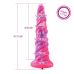 Фантазійний фалоімітатор 10.12″ для секс-машин Hismith Silicone Dildo rose Monster Series, KlicLok Фантазійний фалоімітатор 10.12″ для секс-машин Hismith Silicone Dildo rose Monster Series, KlicLok
