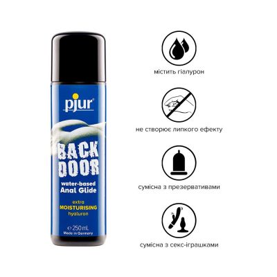 Анальна змазка pjur backdoor Comfort water glide (250 мл) на водній основі з гіалуроном Анальна змазка pjur backdoor Comfort water glide (250 мл) на водній основі з гіалуроном
