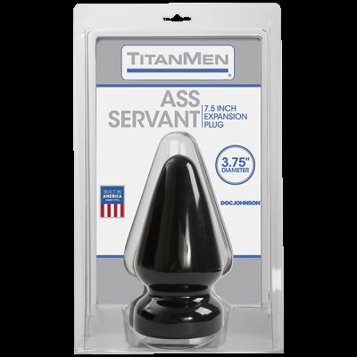 Пробка для фістингу Doc Johnson Titanmen Tools — Butt Plug 3.75 Inch Ass Servant, діаметр 9,4 см