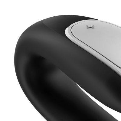 Смартвібратор для пар Satisfyer Double Fun (Black) з пультом ДК Смартвібратор для пар Satisfyer Double Fun (Black) з пультом ДК