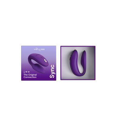 Смартвібратор для пар We-Vibe SYNC 2 Purple, 10 віброрежимів, пульт ДК